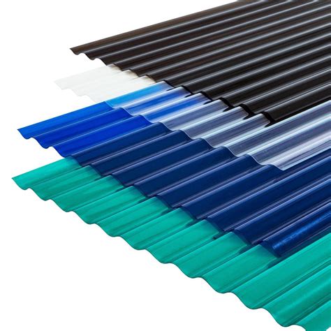 Corrugated polycarbonate is also available in a variety of colors. . 10 ft corrugated polycarbonate plastic roof panel
